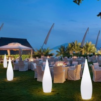 Светильник Капля 36х120 солнечная батарея, RGB